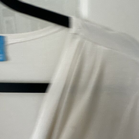 Beige Shift Dress Twist Front Fresh Produce Knee Length Womens Large USA Made - Picture 7 of 12